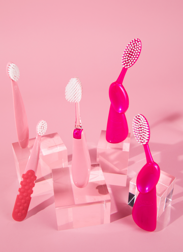 Limited Edition Tour™ Travel Brush with Replaceable Head for Breast Cancer Awareness