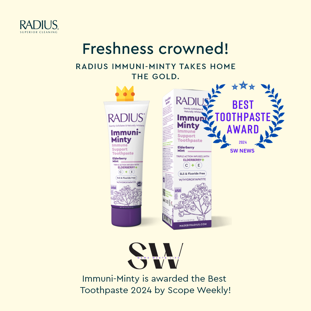 RADIUS Wins Best Toothpaste Award 2024 from SW News Magazine!