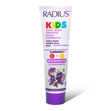 Super Duper Immune Support Toothpaste in Bubble Berry Mint