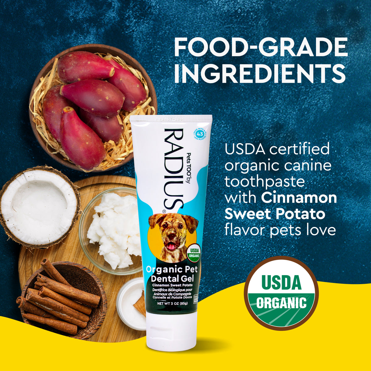 Dog Friendly Toothpaste USDA Organic Canine Toothpaste